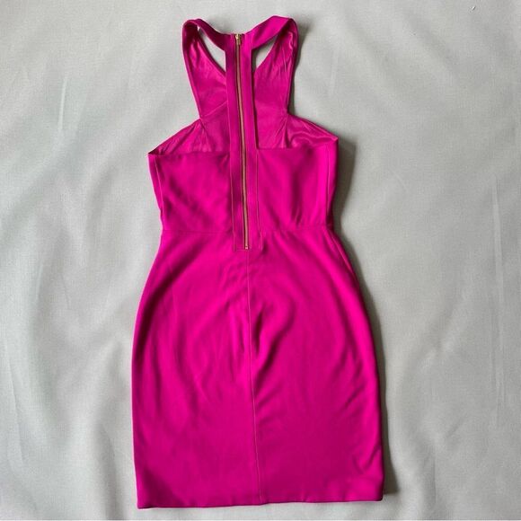 EXPRESS Fuchsia Pink High Neck Halter Mini Dress NEW Women’s Size 4 - Picture 8 of 10